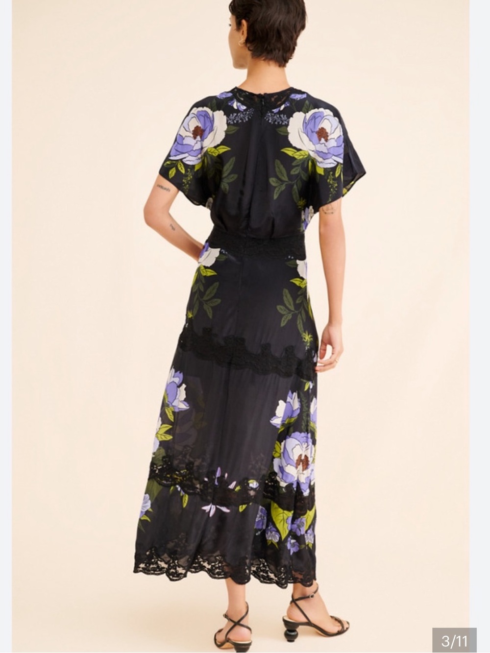 FARM Rio Soft Garden Floral Lace Maxi Slip Dress - Picture 3 of 13
